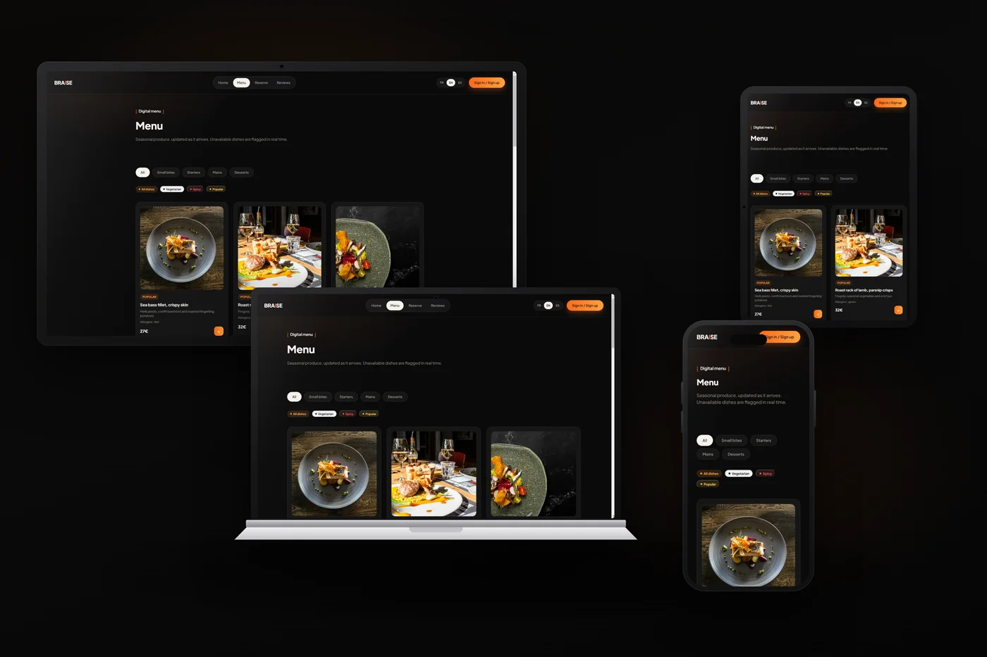 Aperçu responsive d'un site développé par Jacques Tsiorimalala